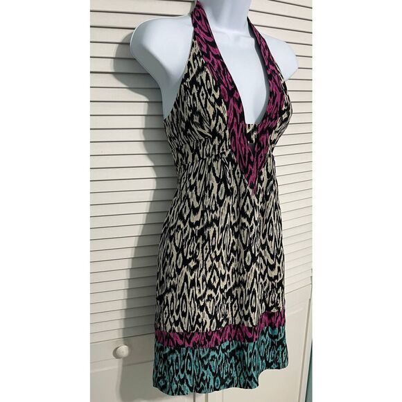 Nanette Lenore Silk Printed Mini Dress White 0‎ - Picture 9 of 16